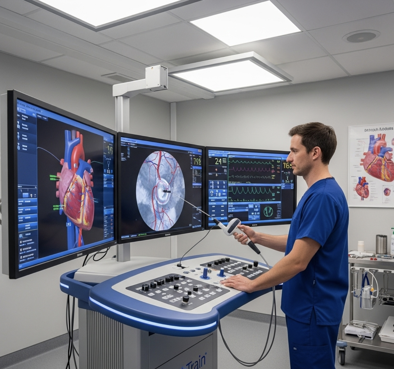 Physiotherapy simulator with virtual motion rehabilitation interface